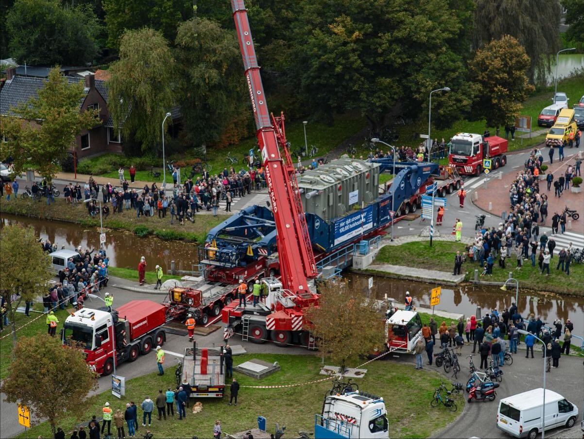 Laatste transformatortransport op 16 nov