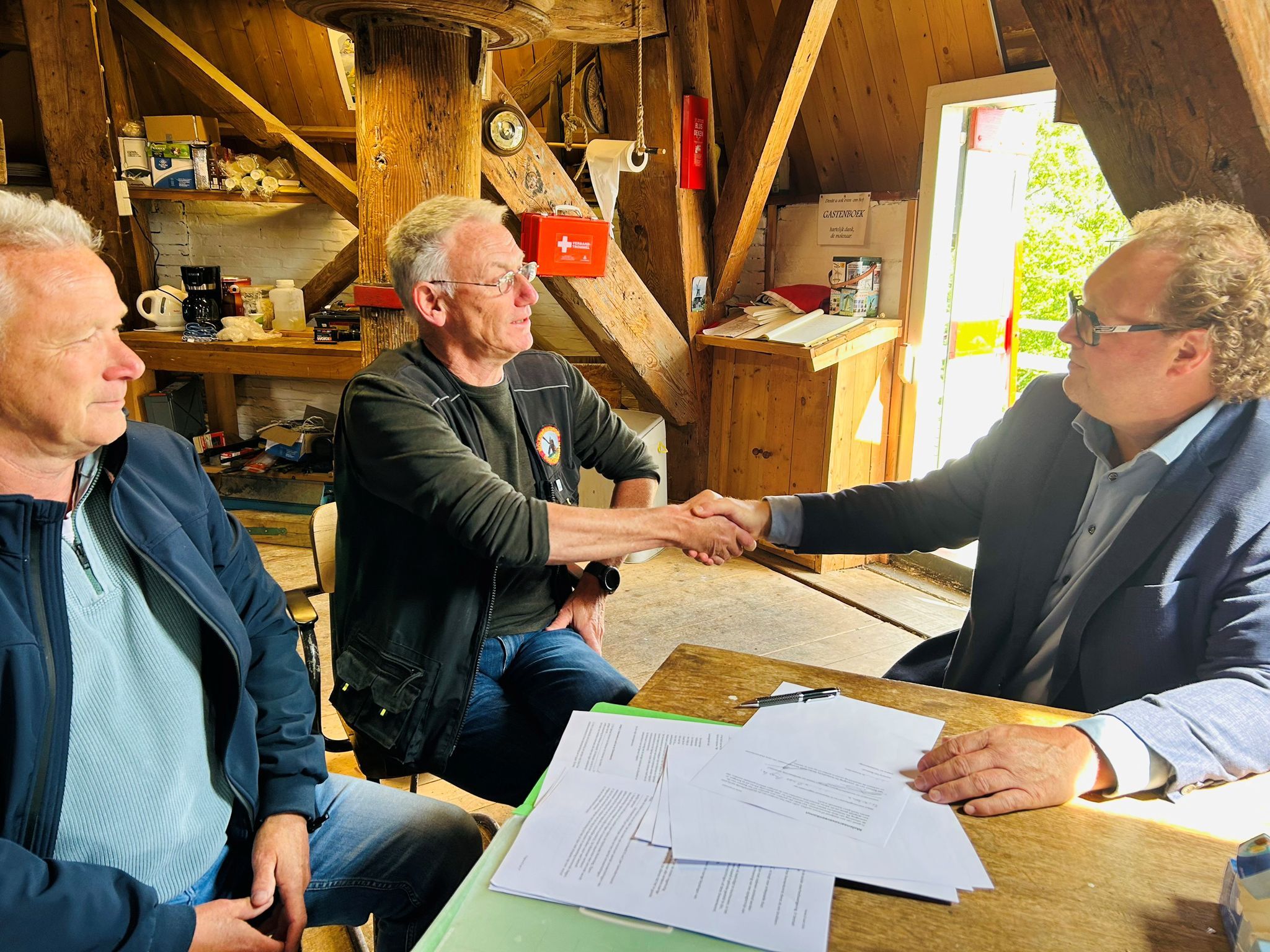 Nieuwe molenaar Chris Stuut