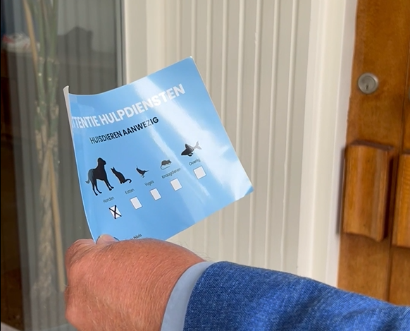 Huisdierenattentiesticker