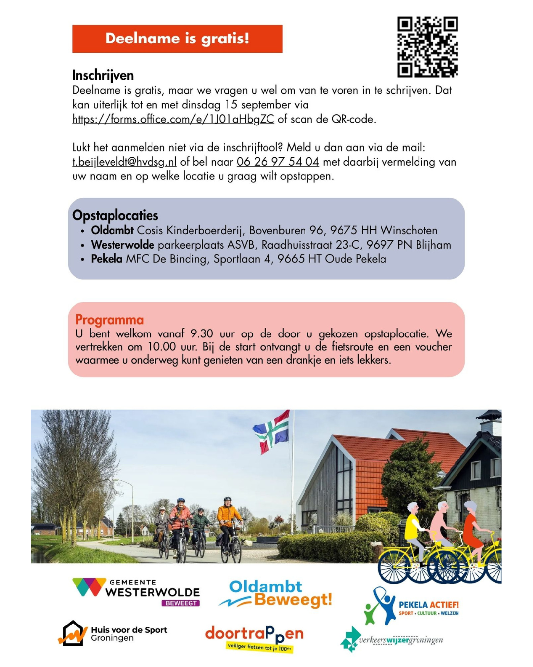 Fietstocht flyer ak