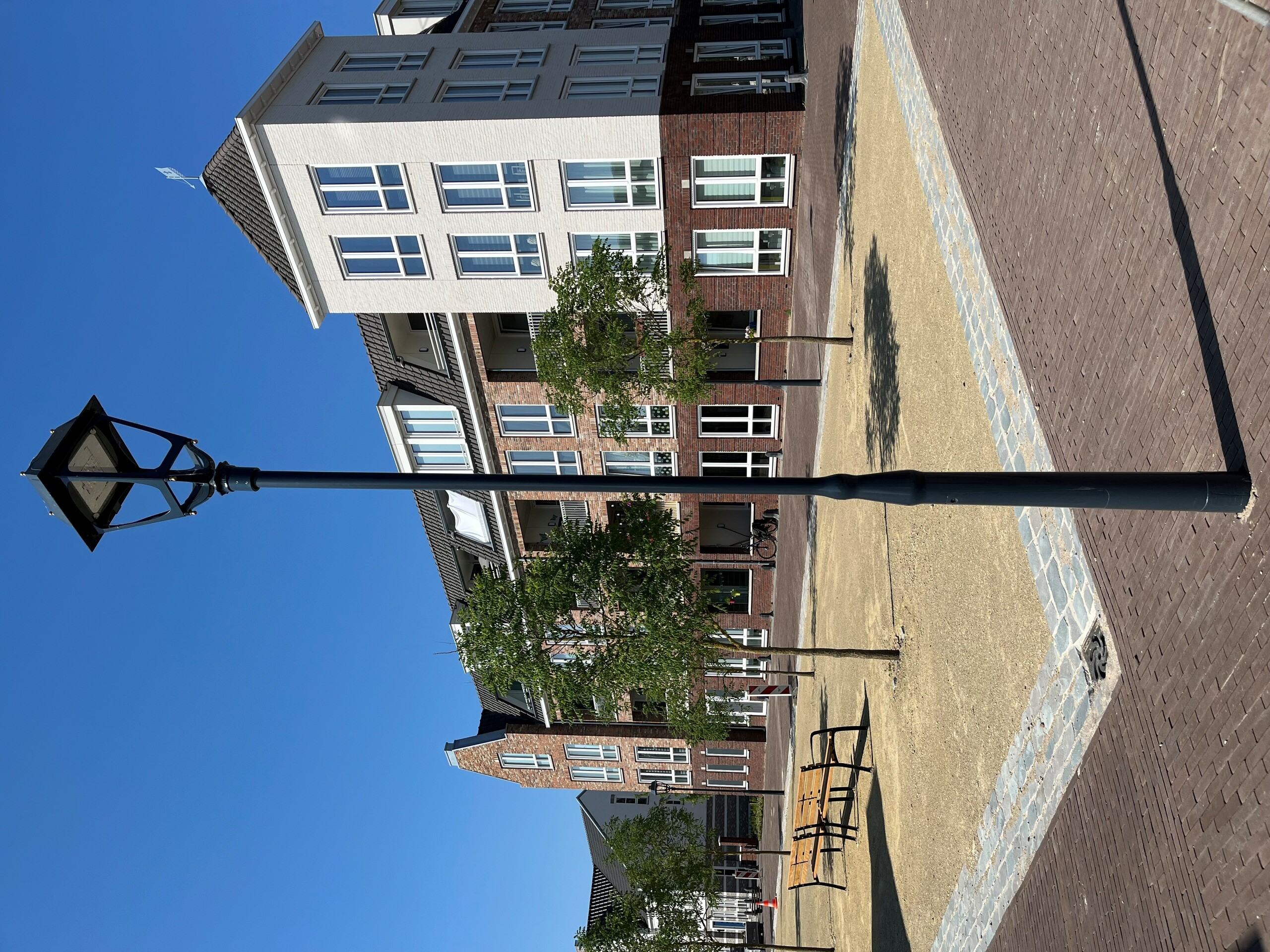Toekomstige nostalgische straatverlichting