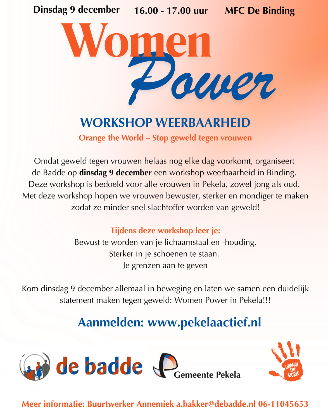 Workshop weerbaarheid