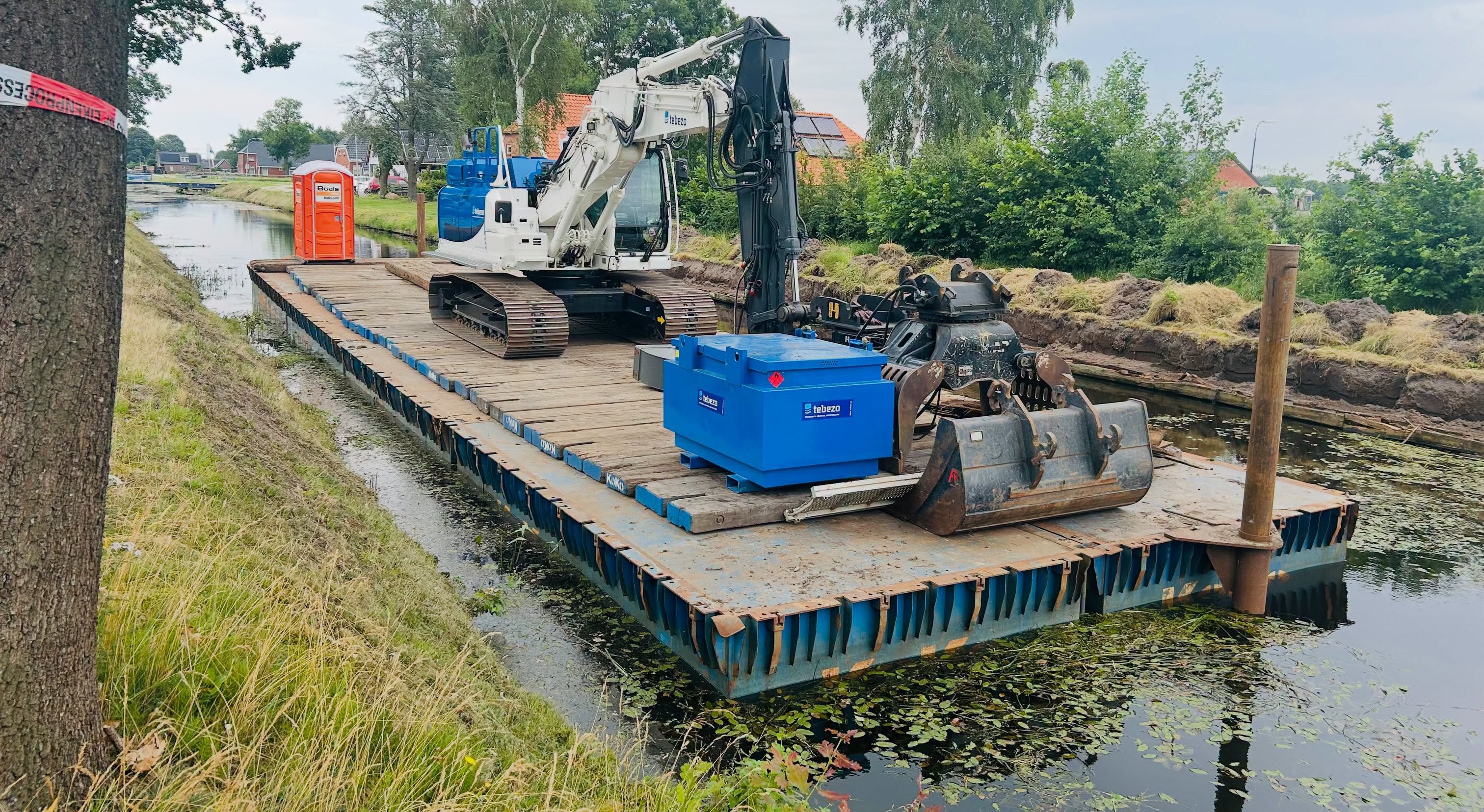 Aanleg beschoeiing gestart
